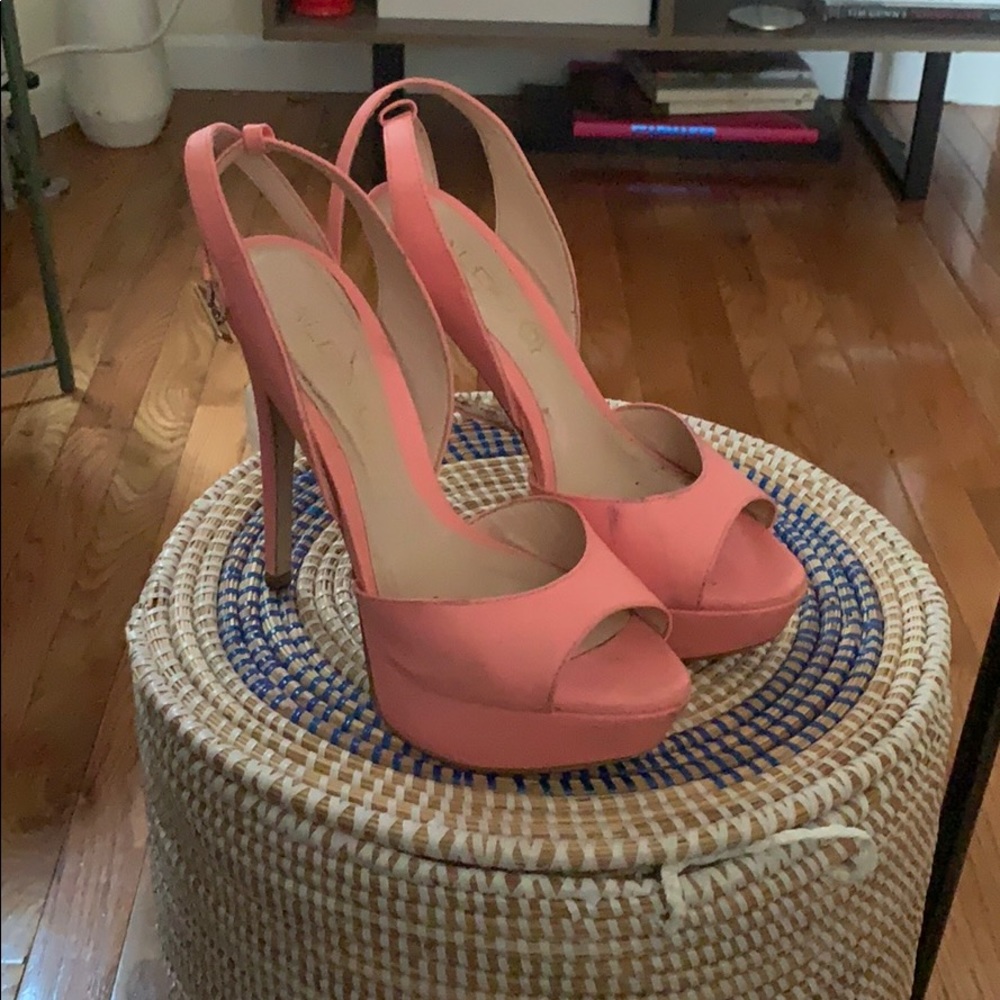 Pink heel sandals